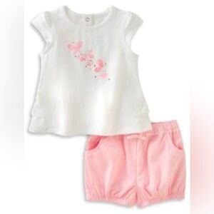 Absorba Pink/White Butterfly Set 3-6M